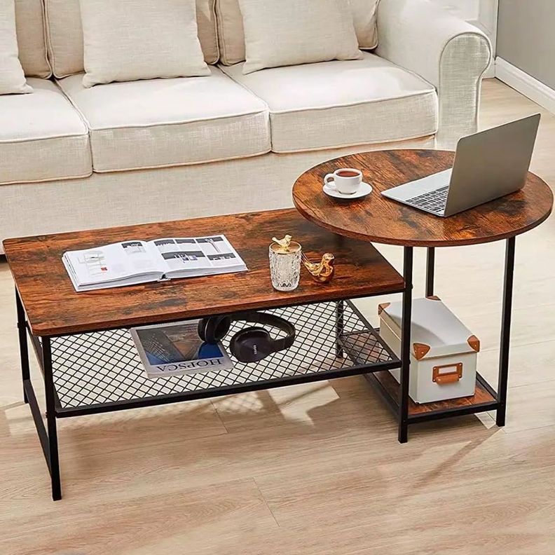 Set de Mesas de Centro Industrial en MDF – Diseño Dúo Modular-3
