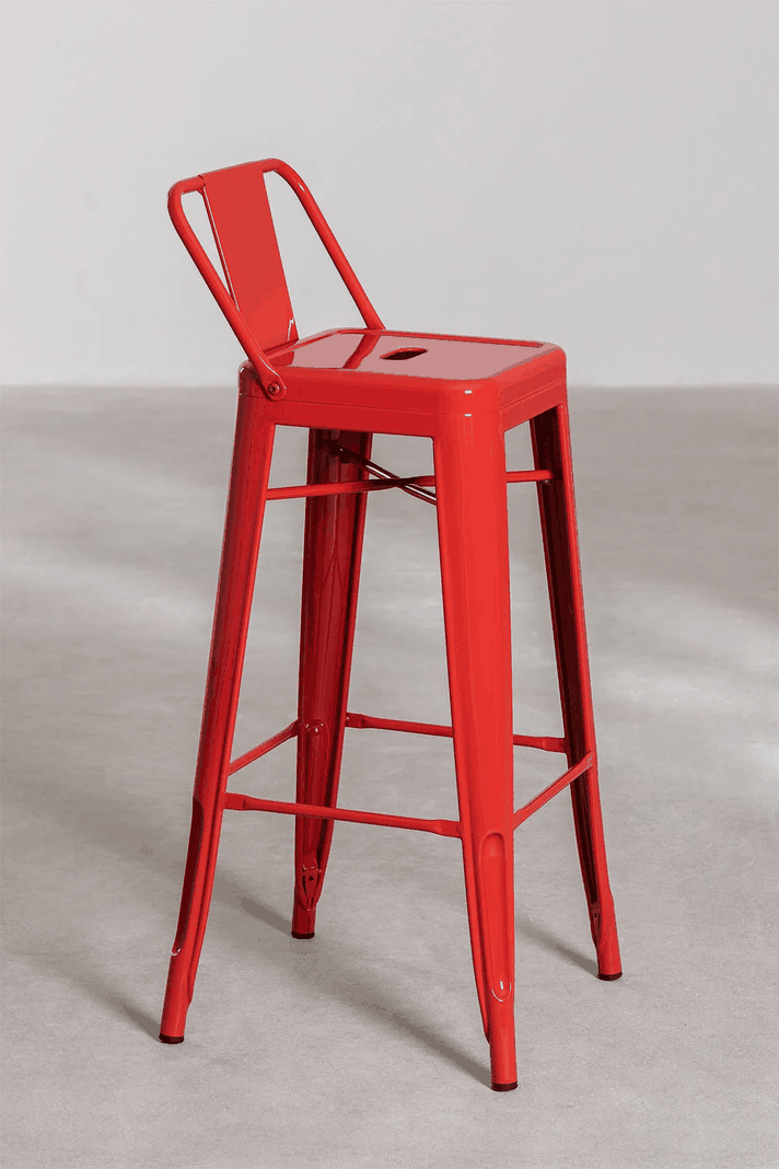 Pack 4 Taburete Tolix 66 Cm Rojas-1