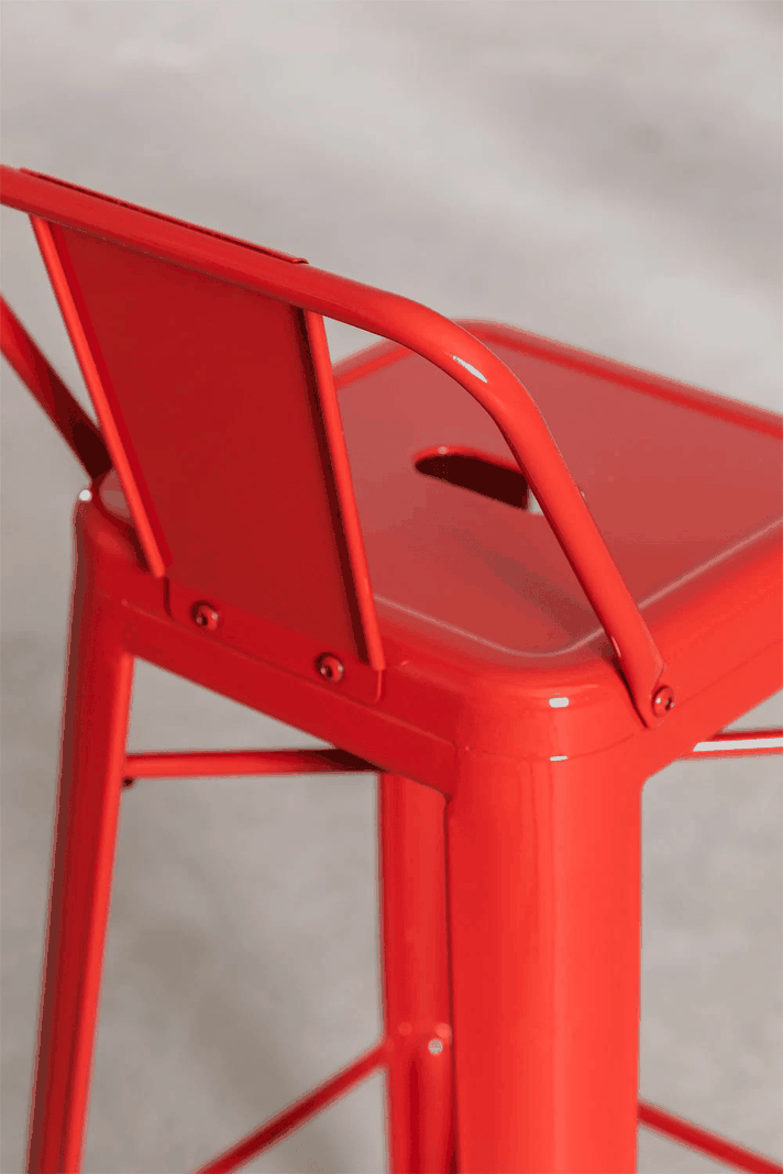 Pack 4 Taburete Tolix 66 Cm Rojas-2