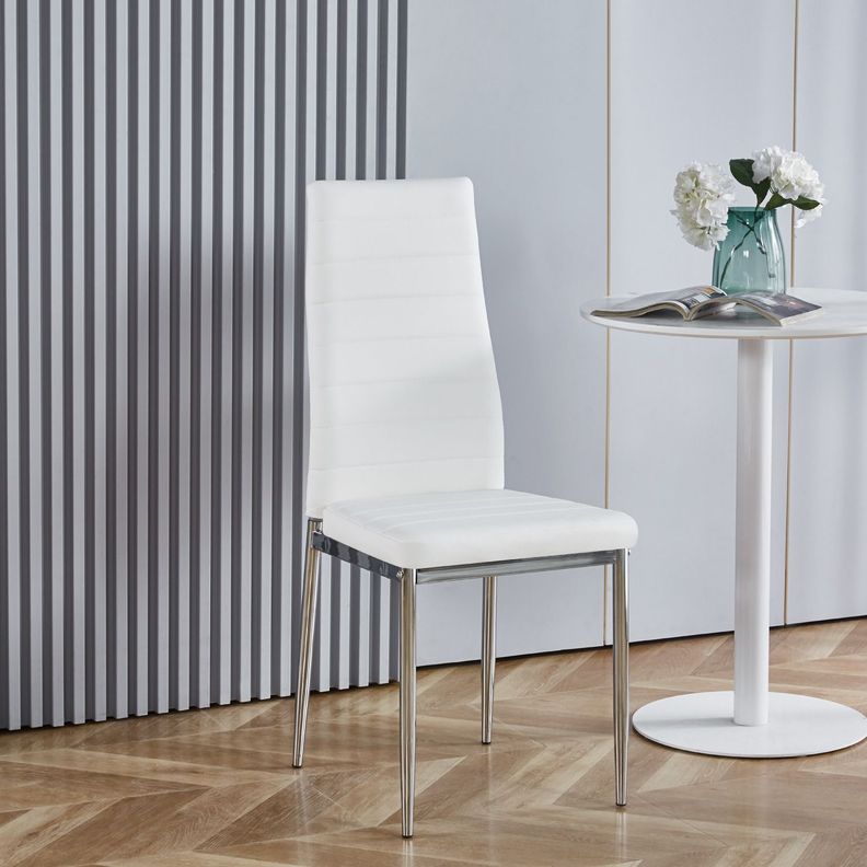 Silla Dining Liana con patas cromadas-1
