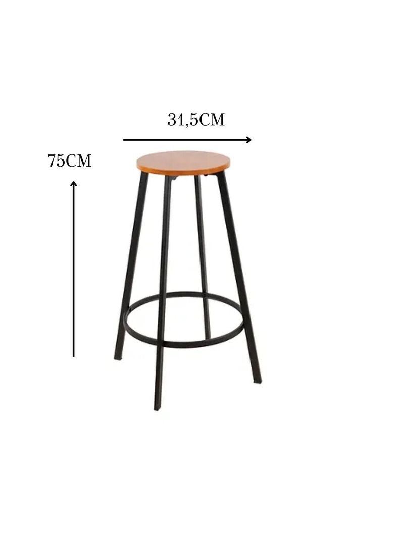 taburete de bar Elipse Industrial-4