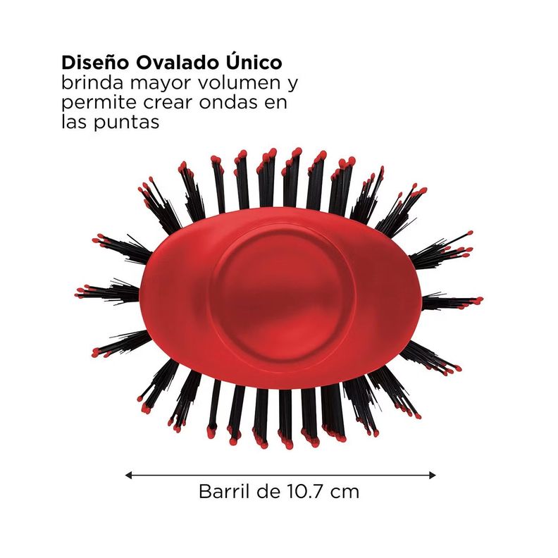 Cepillo Secador Revlon Voluminizador One Step Rojo-1