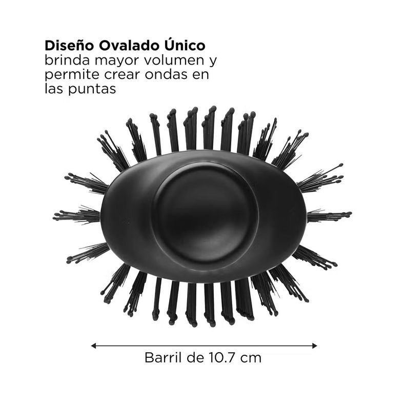 Cepillo Secador Revlon Voluminizador One Step Titanio-1