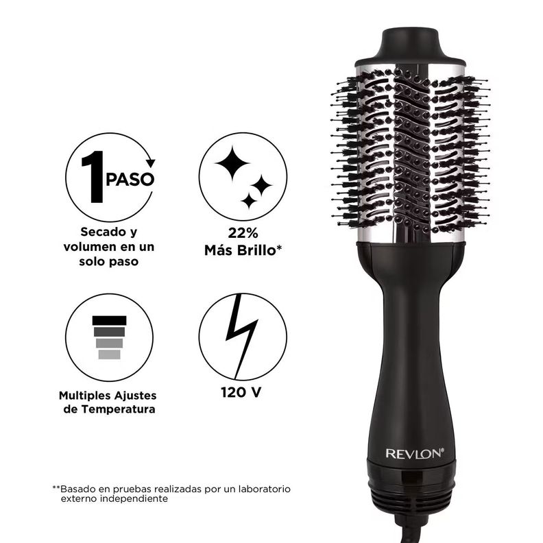 Cepillo Secador Revlon Voluminizador One Step Titanio-3