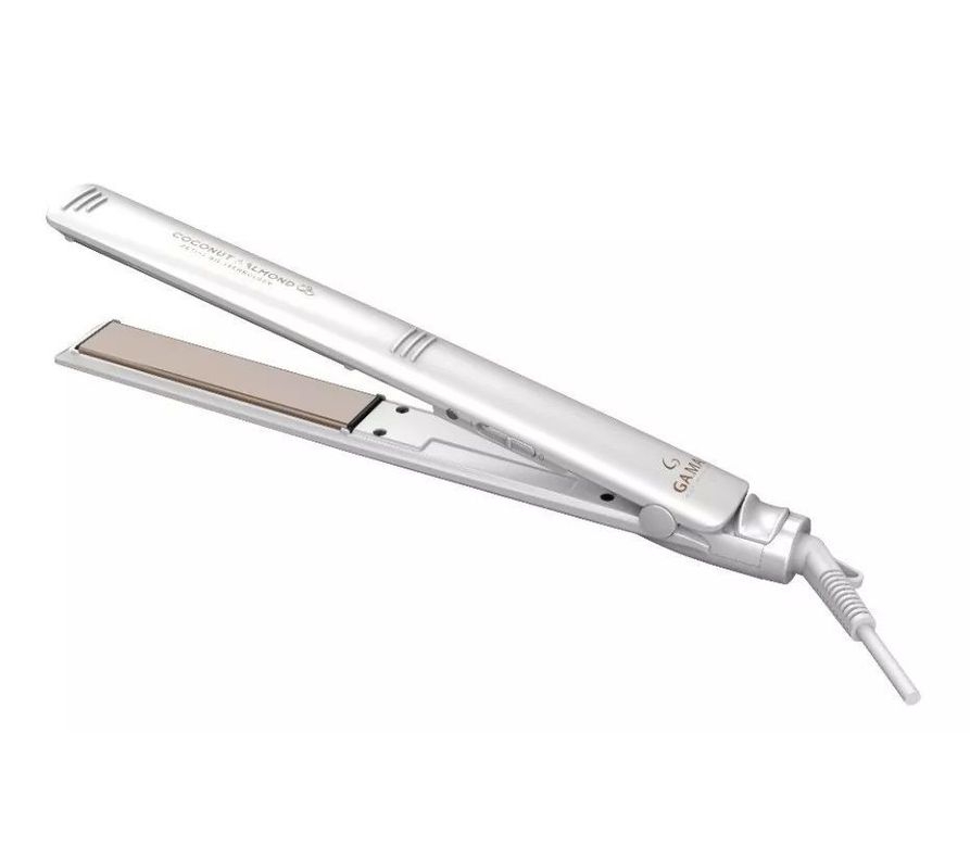 Plancha De Cabello Gama Italy Elegance Coconut Almond Blanca-0