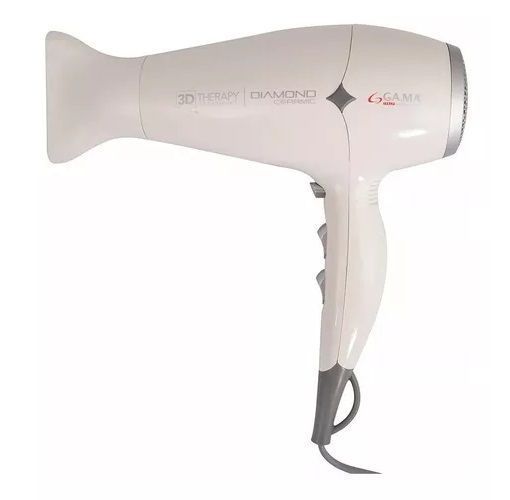 Secador De Pelo Ga.ma Italy 3d Therapy Diamond Ceramic Blanco 220v-0