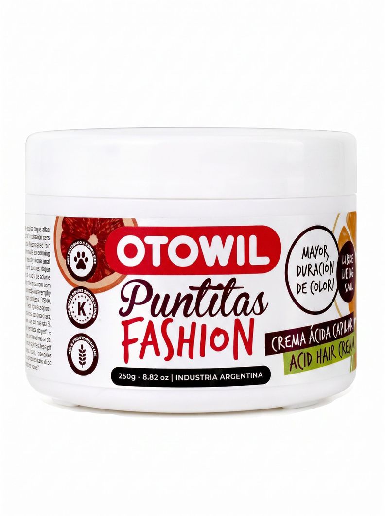 Tratamiento Otowil Puntitas Fashion Crema Ácida 250gr