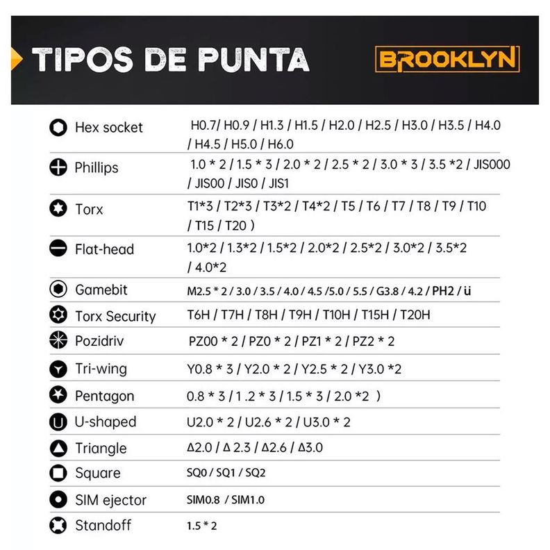 Set Destornillador De Precision Brooklyn Juego 143 Piezas-2