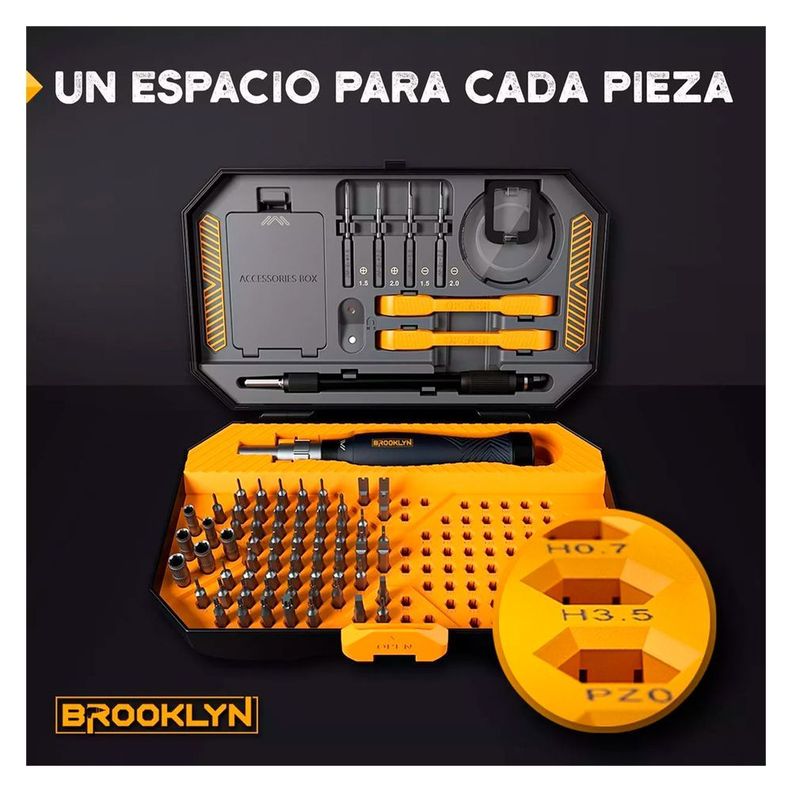 Set Destornillador De Precision Brooklyn Juego 143 Piezas-4