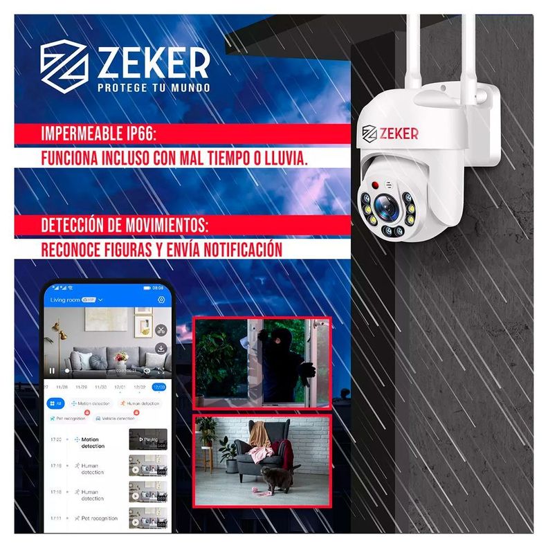 Cámara De Seguridad Wifi Exterior Impermeable 2mp 5g-2