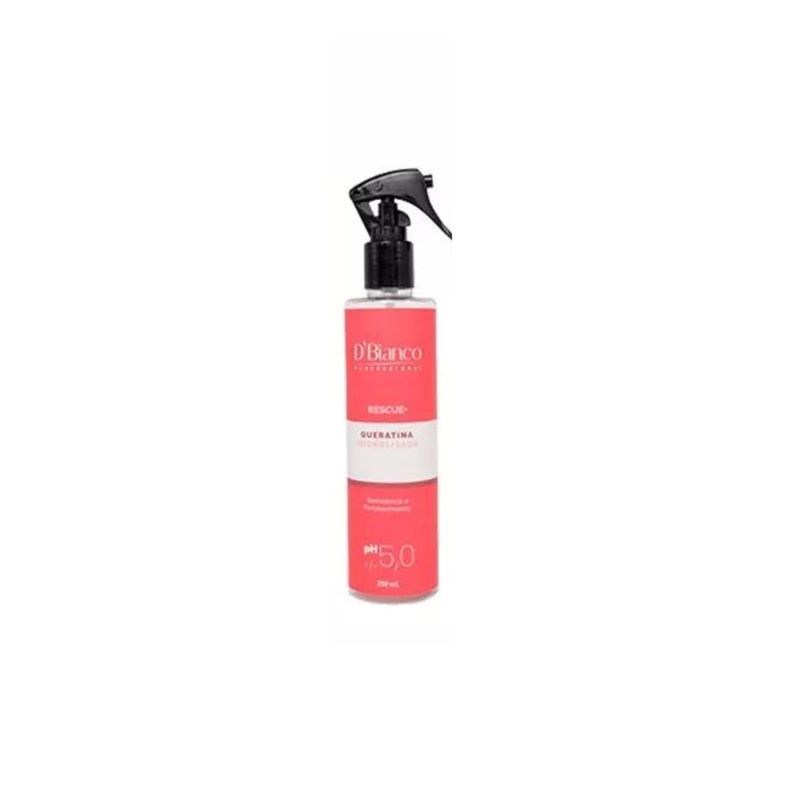 Spray Queratina Hidrolizada Paso 3 Rescue+ DBianco 250 Ml Rosado