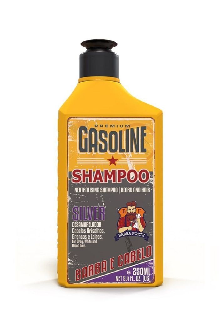 Shampoo Silver Barba Forte Matizador 250 ml Morado