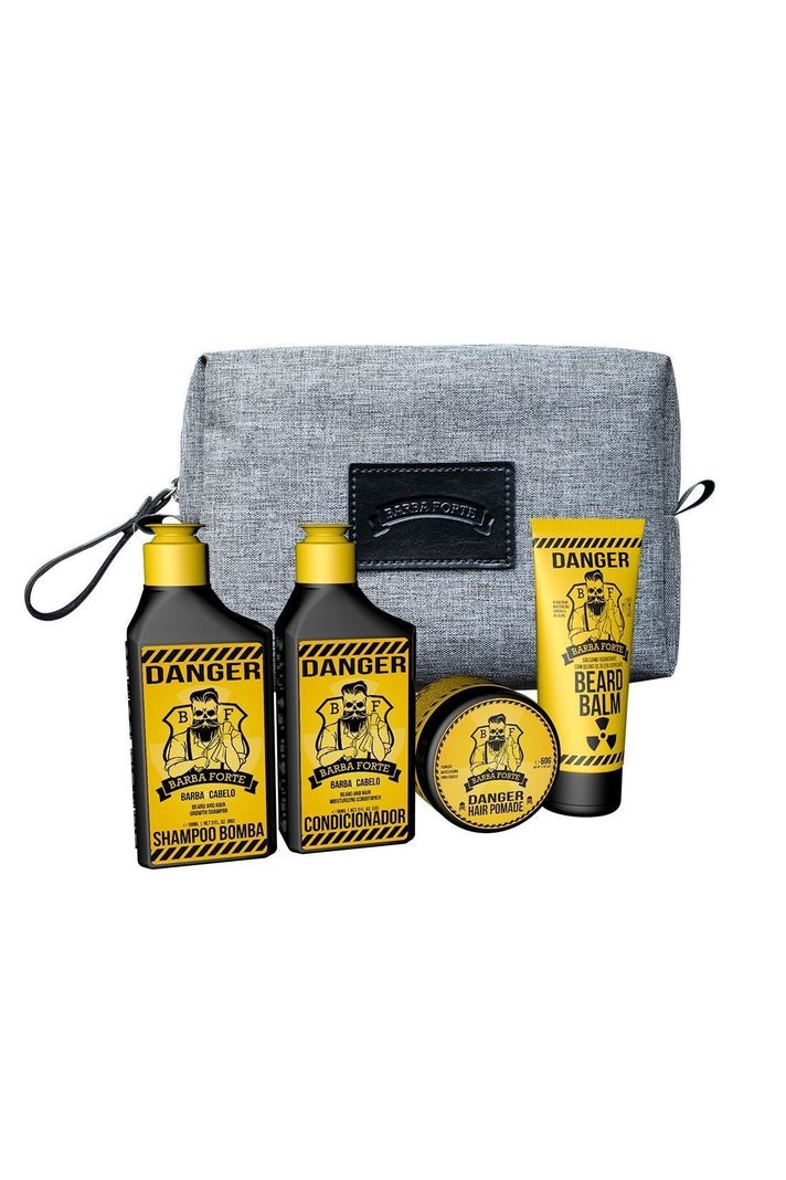 Kit Barba Forte Danger 4 productos con Bolso-0