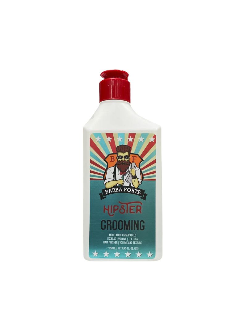 Grooming Hipster Modelador Barba Forte 250 ml Blanco
