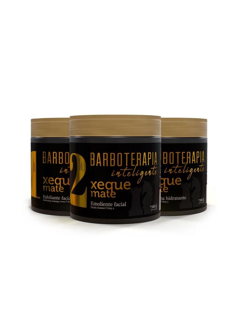 Kit Barboterapia Inteligente Xeque Mate 500 Gr Negro