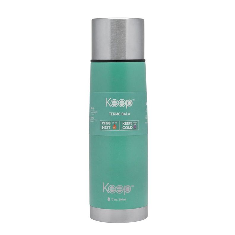 Termo Bala 0.5L Rubber keep CELESTE