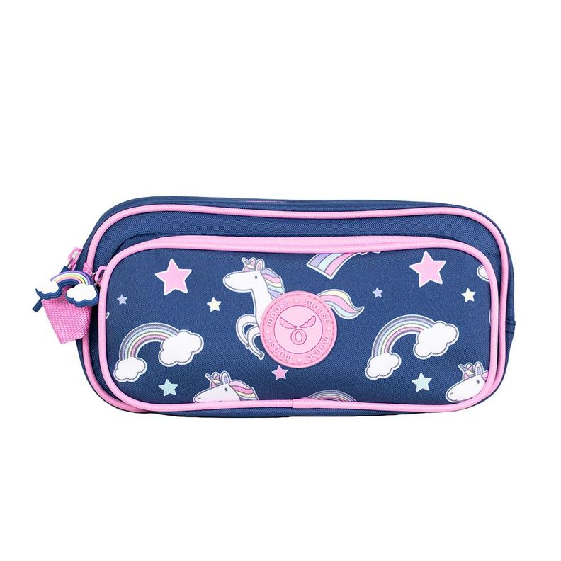 ESTUCHE BOLSILLOS KIDS UNICORNS MOOSE Rosado