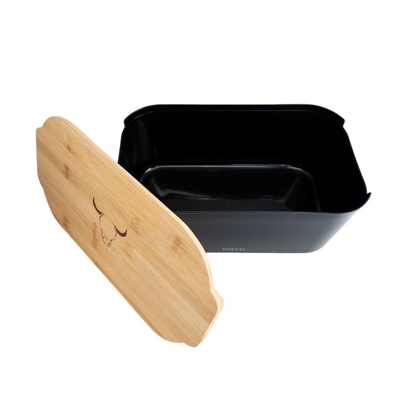 Panera Con Tapa De Madera Bamboo Wayu-1