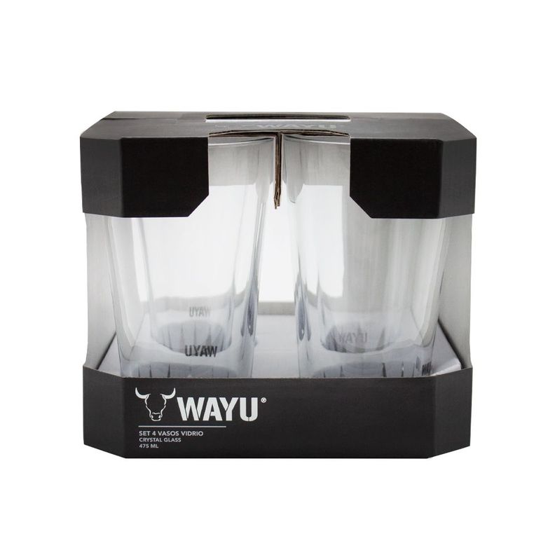 Set 4 Vasos Vidrio Wayu-2