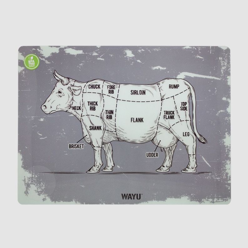 Set 6 Individuales Wayu PVC Gris