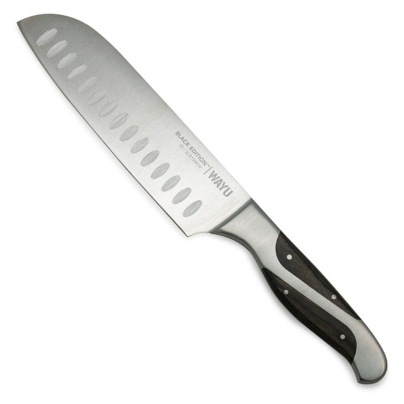 Cuchillo Santoku Black Edition Wayu-0