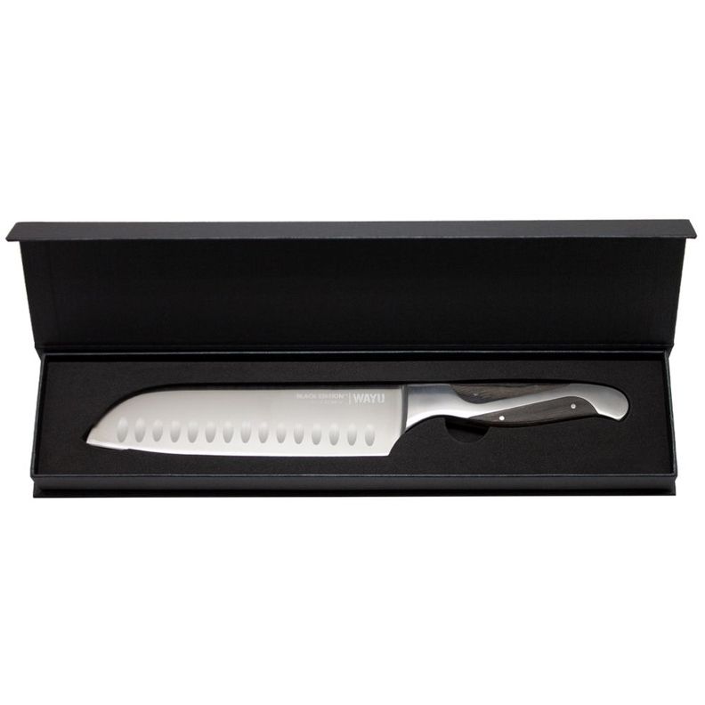 Cuchillo Santoku Black Edition Wayu-2