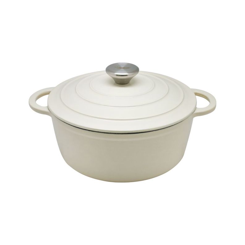 OLLA  IRON CAST 22 CM  WHITE KEEP