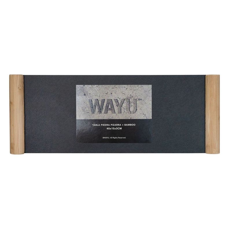 Tabla Piedra Pizarra 40x15 Cm Wayu-2
