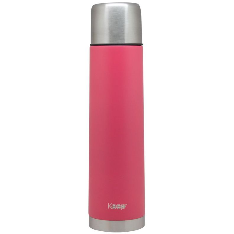 Termo Bala 1.0L Rubber keep -ROSADO