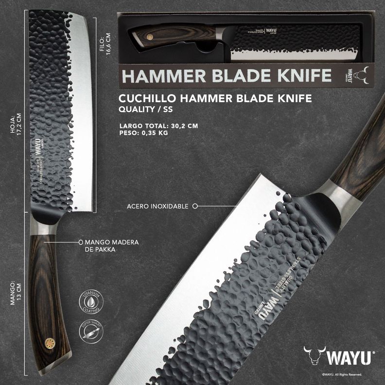 Cuchillo Hacha Hammer Wayu-2