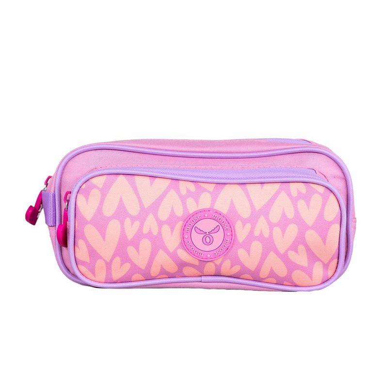 ESTUCHE BOLSILLOS KIDS HEARTS MOOSE Rosado