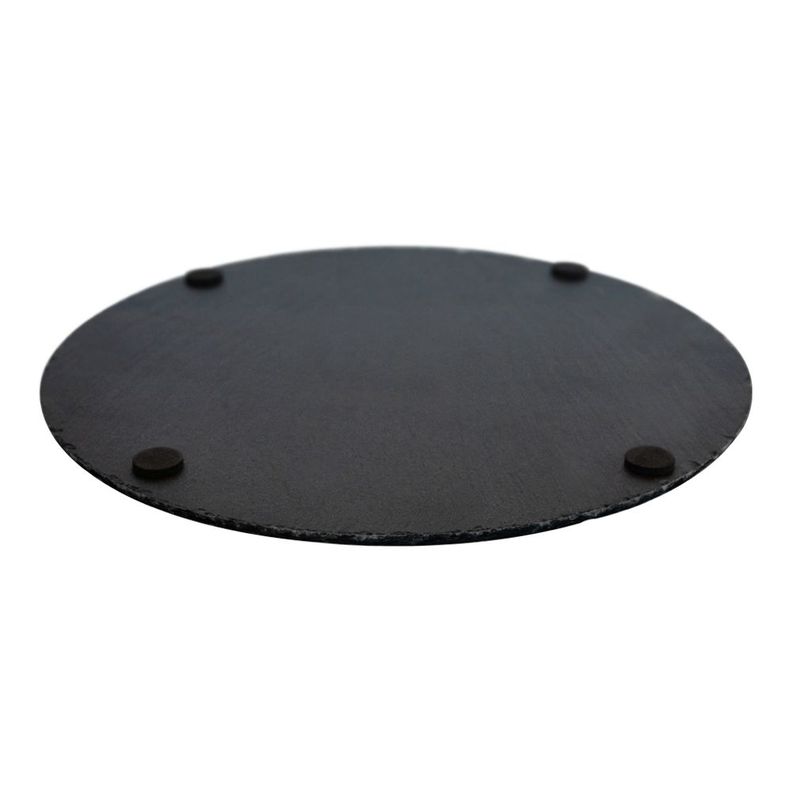 Plato Redondo Piedra Pizarra 25 Cm Wayu-1