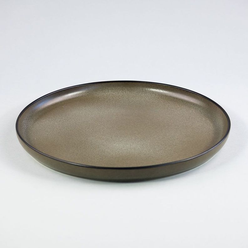 Plato 27 CM Ceramica Gres Wayu Gris