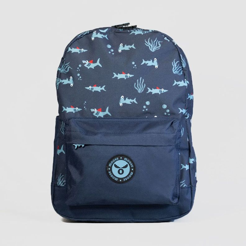 MOCHILA KIDS SHARKY MOOSE Azul