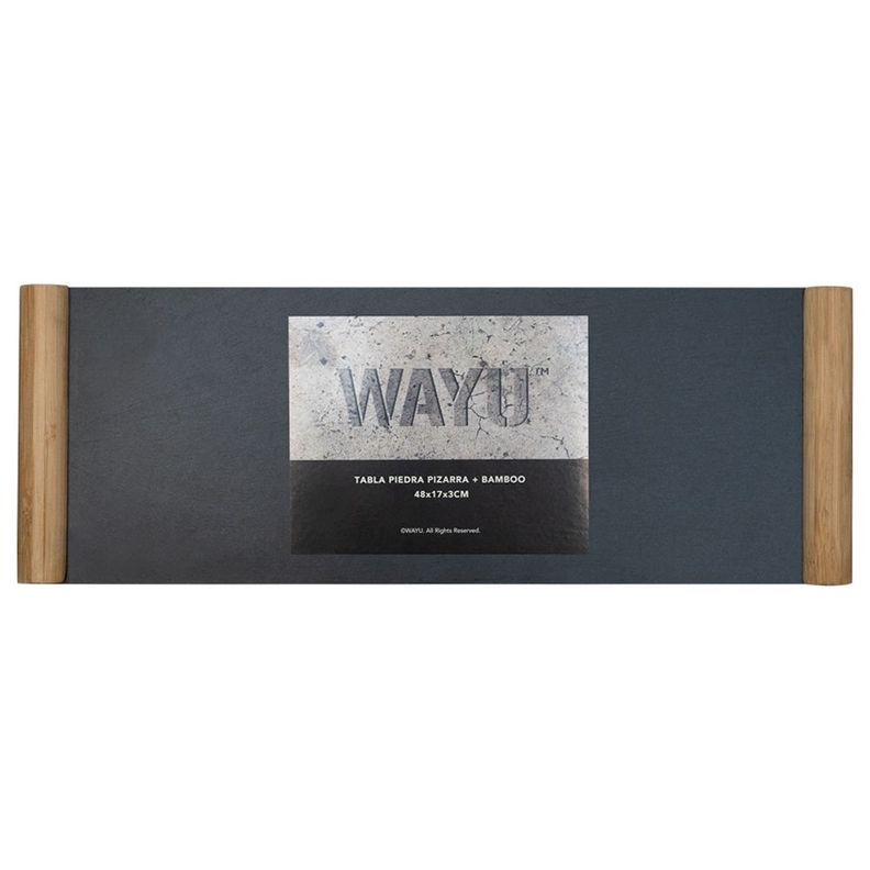 Tabla Piedra Pizarra 48x17 Cm Wayu-2