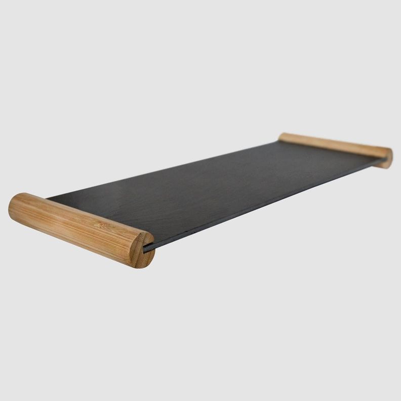 Tabla Piedra Pizarra 48x17 Cm Wayu Negro