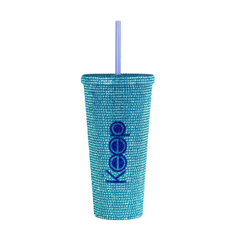 VASO TUMBLER SHINNY 650ML LAVANDA Celeste