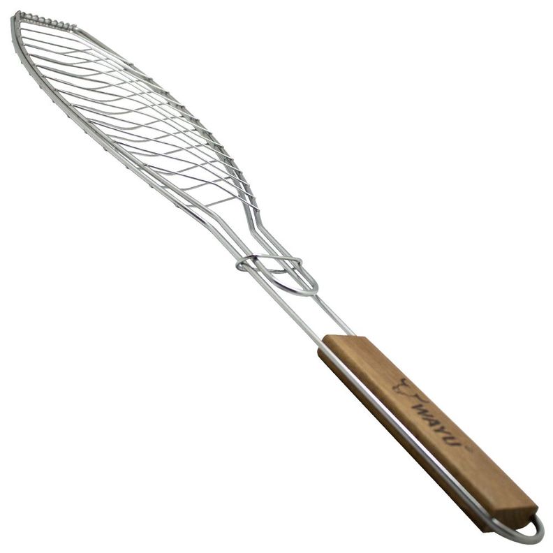 Parrilla Para Pescado Wayu Plateado Metalico