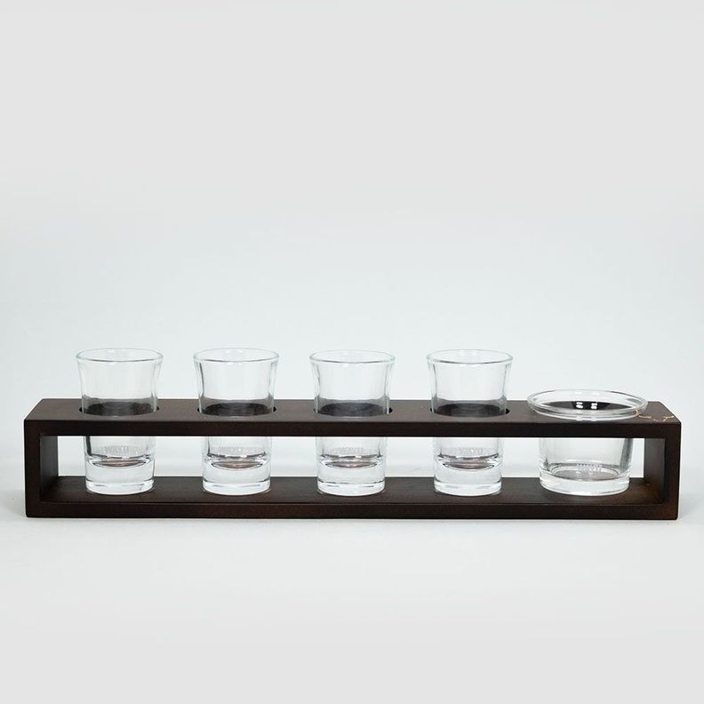 Set Vasos Shot Con Bandeja Wayu Cafe