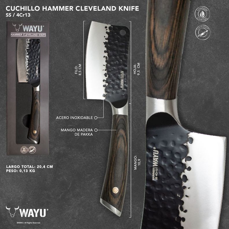 Cuchillo Hammer Cleveland 3.5" Wayu-3