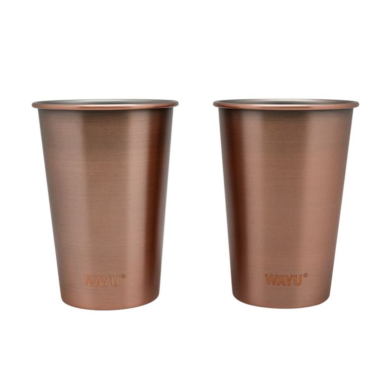 Set 2 Vasos 500 Ml Copper Line Wayu-0