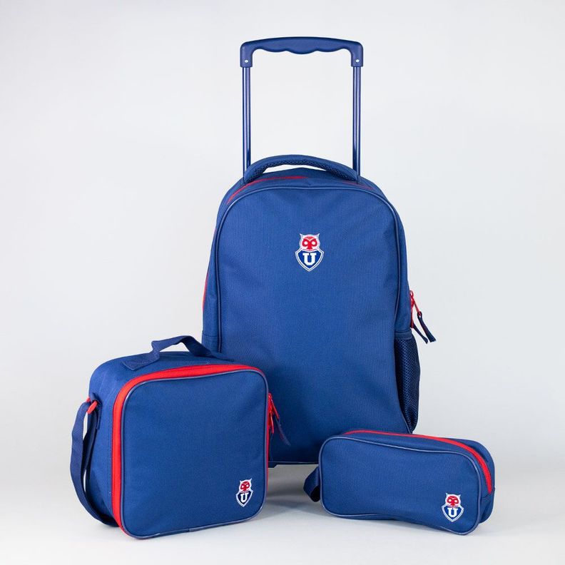 PACK TROLLEY U DE CHILE FANATIKOS MOOSE Azul