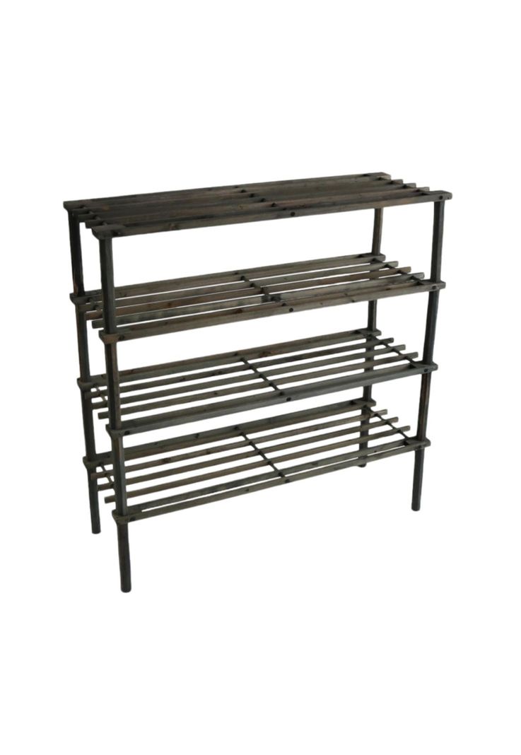Zapatero Organizador Madera 4 Niveles 67x63x26 CM Caoba-1