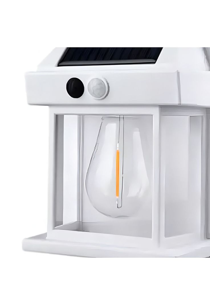 Farol Foco Solar Pared Sensor Movimiento 3.2 V Luz Cálida Blanco-2