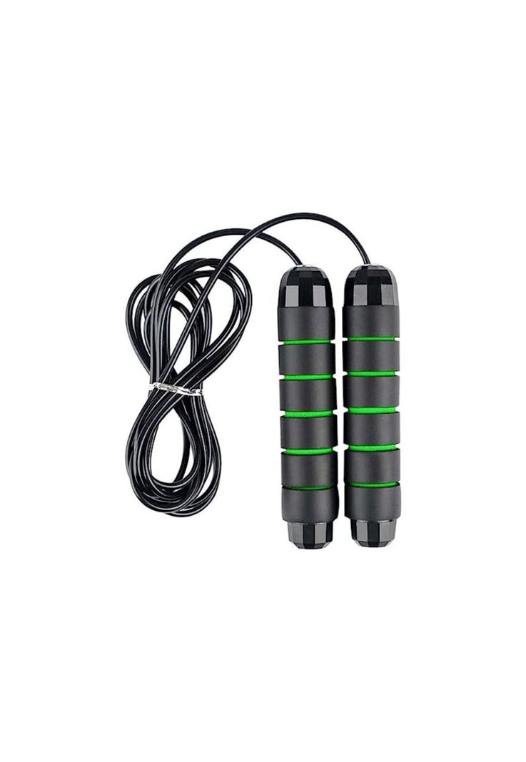 Cuerda Saltar Cardio Crossfit Deporte Verde-1