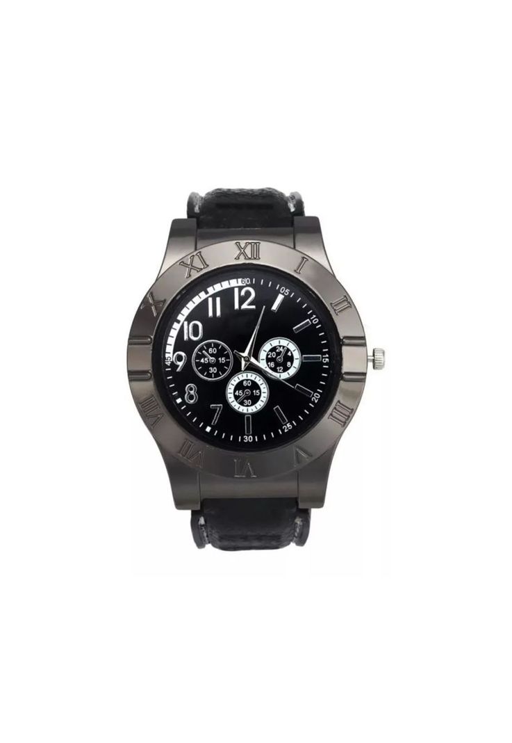 Reloj Pulsera Encendedor Recargable Usb Luz Led Hombre-0
