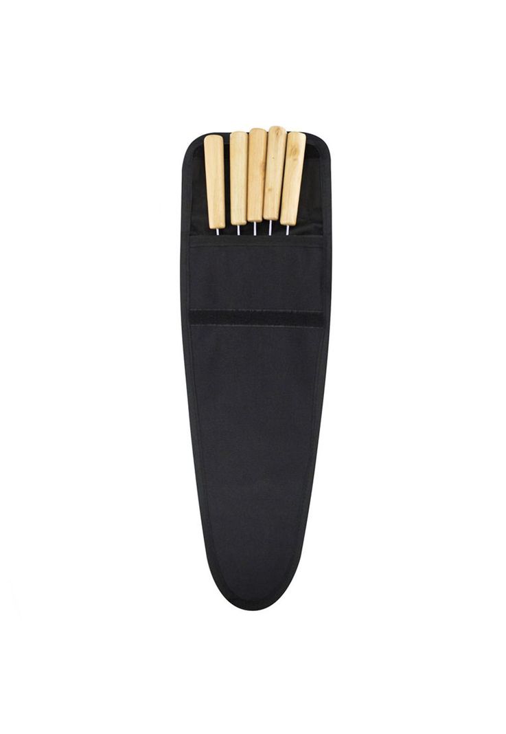Set 5 Fierros Anticuchos Asado Madera Cafe