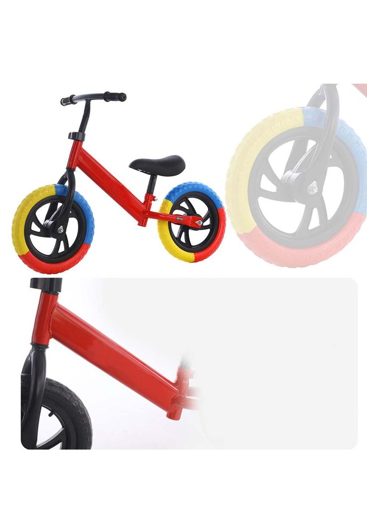 Bicicleta Equilibrio Sin Pedales Infantil Aprendizaje Roja-3