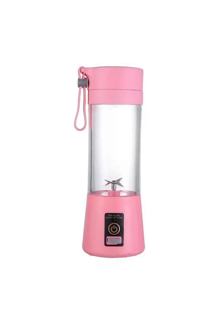 Batidora Licuadora Juguera Portátil USB Recargable 400 ML Rosa-0