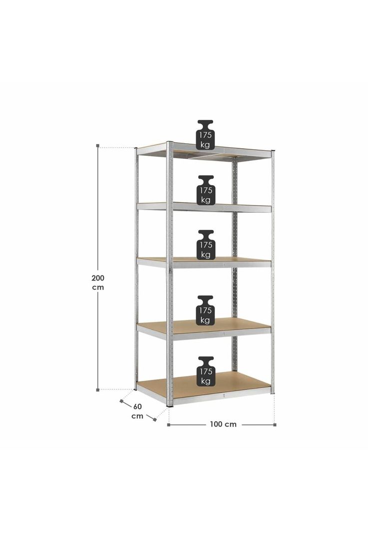 Estante Multifuncional Metal Armable 180x90x40 CM-1